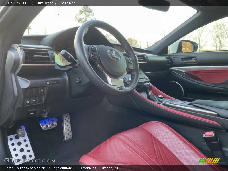 Front Seat of 2015 RC F