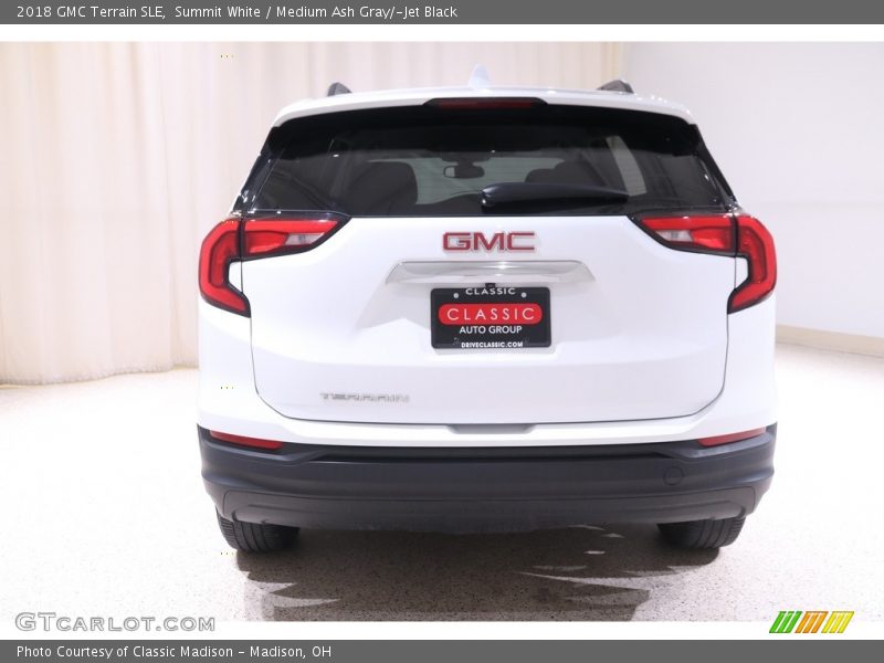 Summit White / Medium Ash Gray/­Jet Black 2018 GMC Terrain SLE