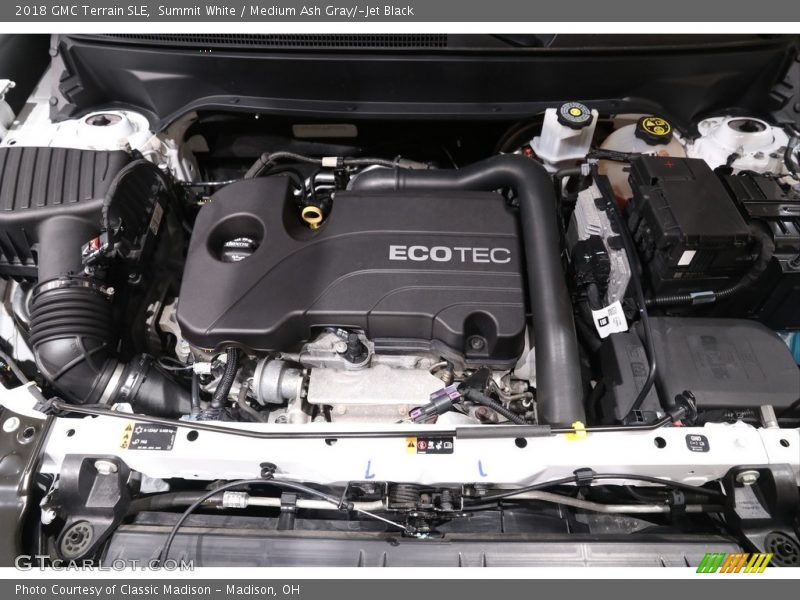 Summit White / Medium Ash Gray/­Jet Black 2018 GMC Terrain SLE