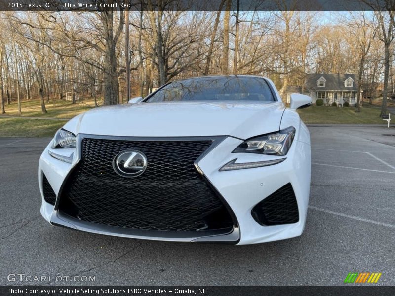 Ultra White / Circuit Red 2015 Lexus RC F