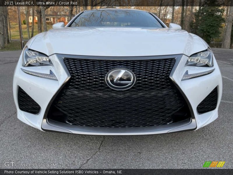 Ultra White / Circuit Red 2015 Lexus RC F