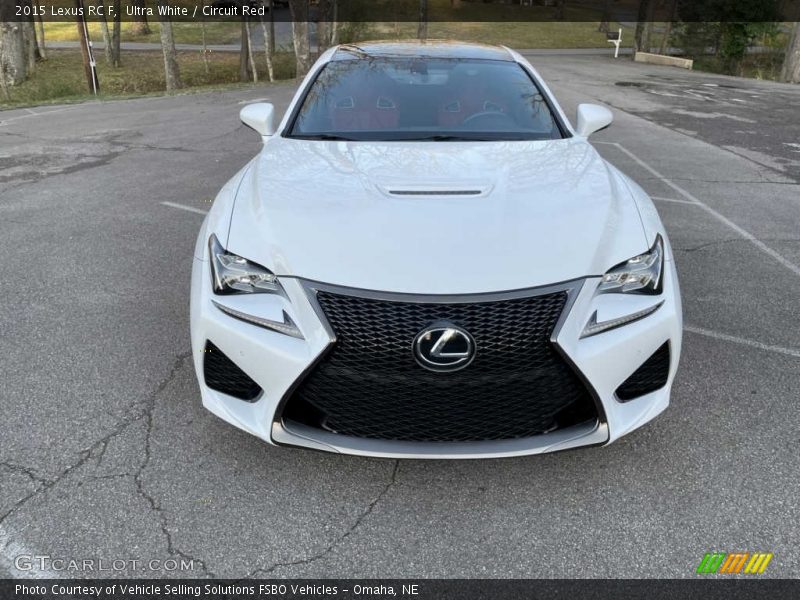 Ultra White / Circuit Red 2015 Lexus RC F