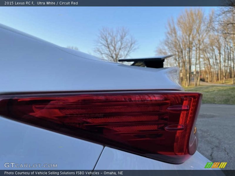 Ultra White / Circuit Red 2015 Lexus RC F