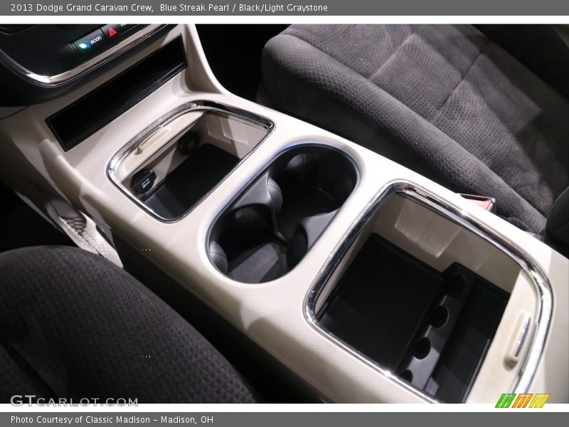 Blue Streak Pearl / Black/Light Graystone 2013 Dodge Grand Caravan Crew