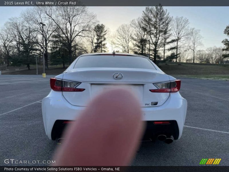 Ultra White / Circuit Red 2015 Lexus RC F