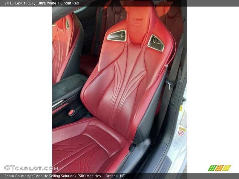 Front Seat of 2015 RC F