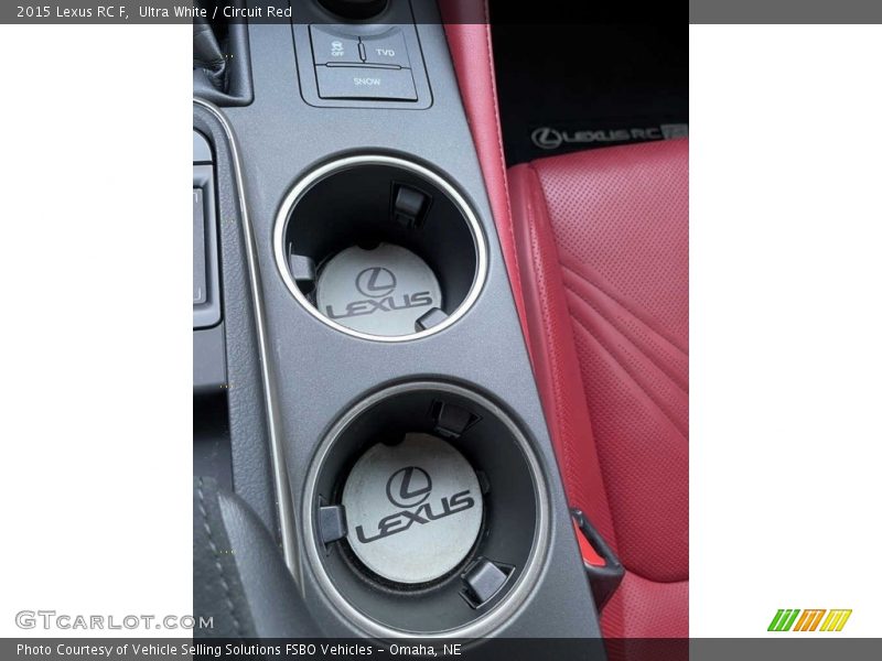 Ultra White / Circuit Red 2015 Lexus RC F
