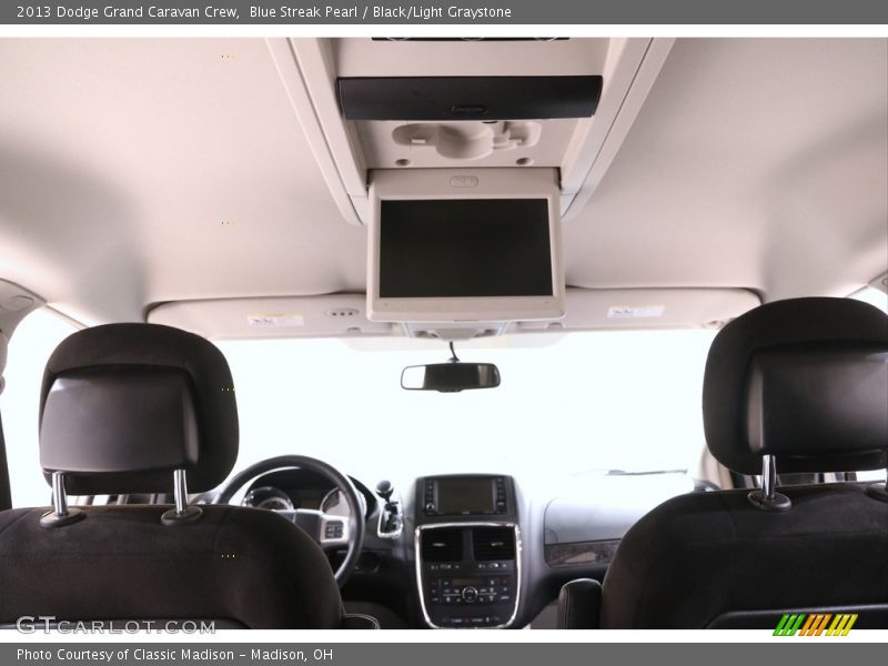 Blue Streak Pearl / Black/Light Graystone 2013 Dodge Grand Caravan Crew