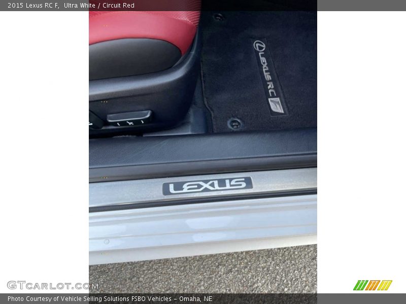 Ultra White / Circuit Red 2015 Lexus RC F