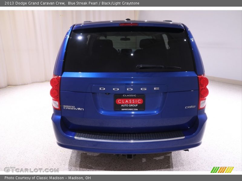 Blue Streak Pearl / Black/Light Graystone 2013 Dodge Grand Caravan Crew