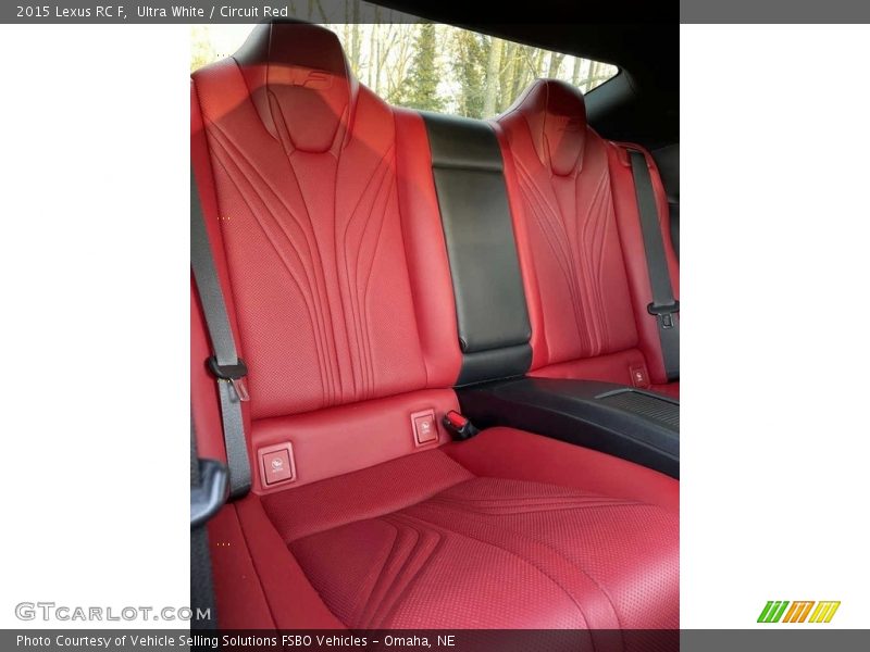 Rear Seat of 2015 RC F