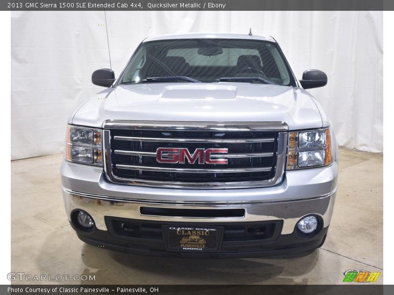 Quicksilver Metallic / Ebony 2013 GMC Sierra 1500 SLE Extended Cab 4x4