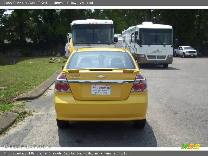 Summer Yellow / Charcoal 2009 Chevrolet Aveo LT Sedan