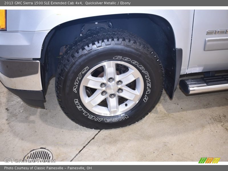 Quicksilver Metallic / Ebony 2013 GMC Sierra 1500 SLE Extended Cab 4x4