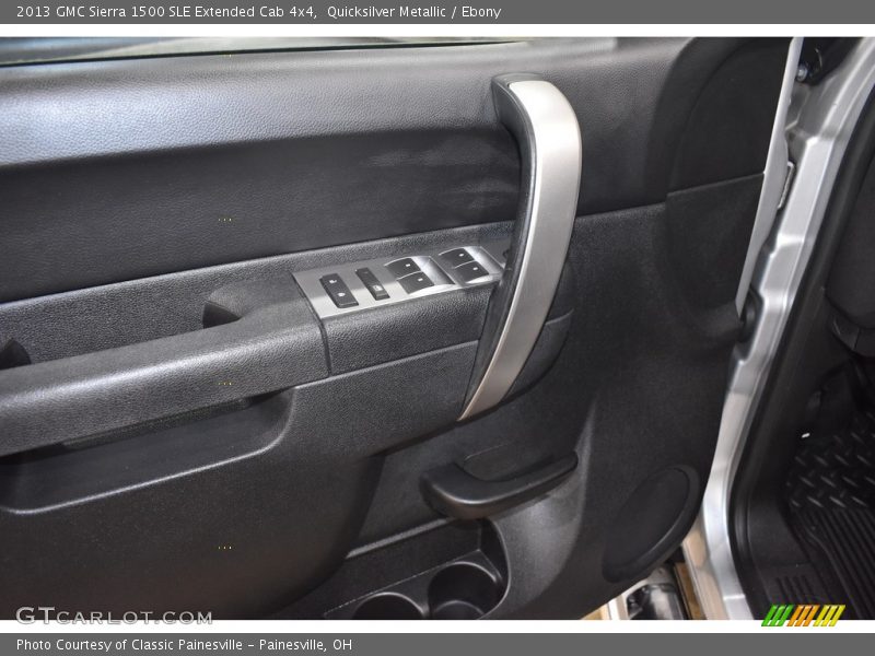 Quicksilver Metallic / Ebony 2013 GMC Sierra 1500 SLE Extended Cab 4x4