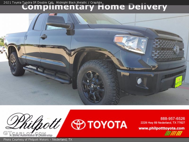 Midnight Black Metallic / Graphite 2021 Toyota Tundra SR Double Cab