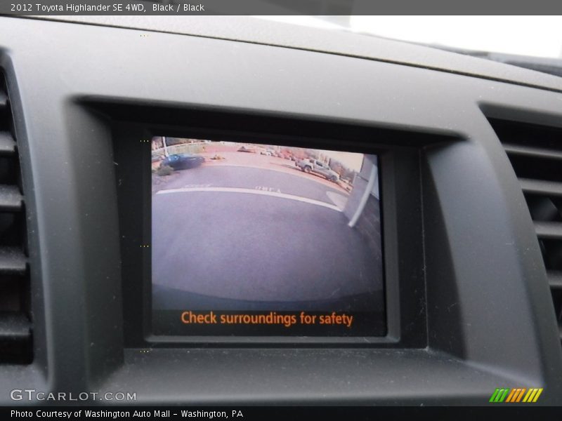 Black / Black 2012 Toyota Highlander SE 4WD