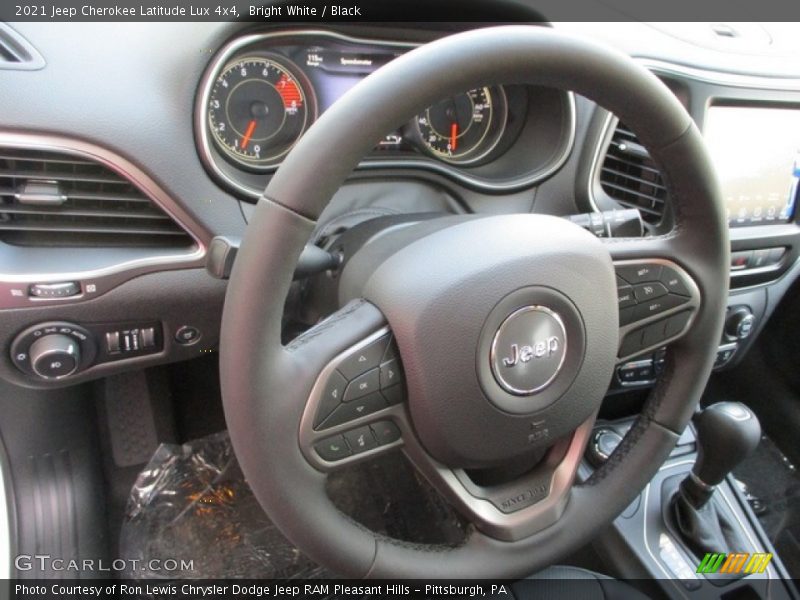 Bright White / Black 2021 Jeep Cherokee Latitude Lux 4x4