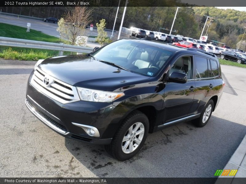 Black / Black 2012 Toyota Highlander SE 4WD