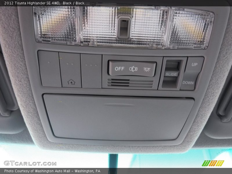 Black / Black 2012 Toyota Highlander SE 4WD