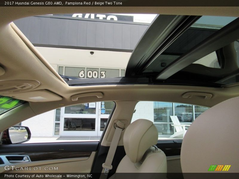 Pamplona Red / Beige Two Tone 2017 Hyundai Genesis G80 AWD