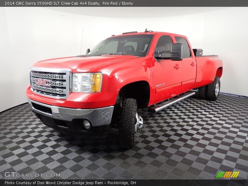  2014 Sierra 3500HD SLT Crew Cab 4x4 Dually Fire Red