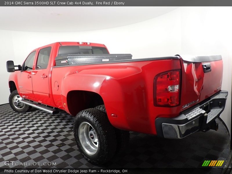 Fire Red / Ebony 2014 GMC Sierra 3500HD SLT Crew Cab 4x4 Dually