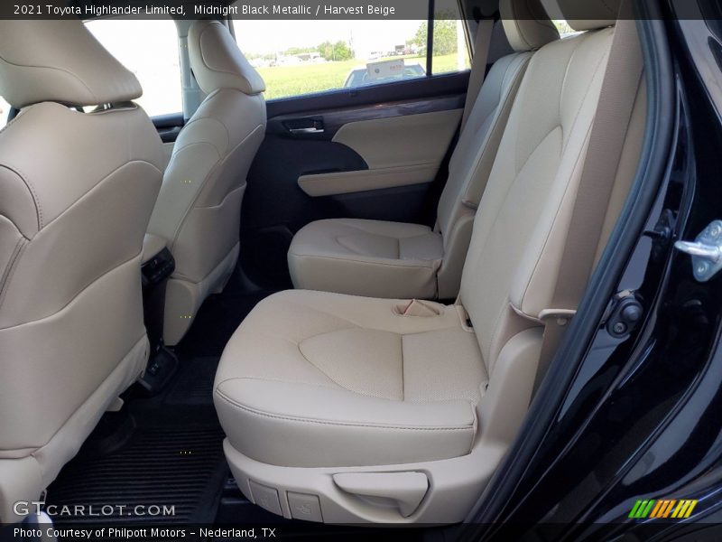 Midnight Black Metallic / Harvest Beige 2021 Toyota Highlander Limited