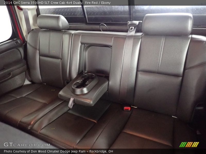 Rear Seat of 2014 Sierra 3500HD SLT Crew Cab 4x4 Dually