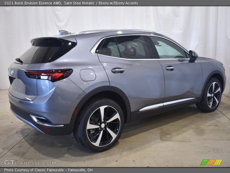 Satin Steel Metallic / Ebony w/Ebony Accents 2021 Buick Envision Essence AWD