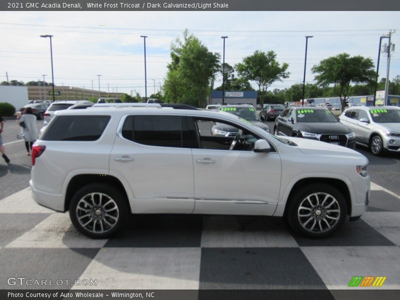 White Frost Tricoat / Dark Galvanized/Light Shale 2021 GMC Acadia Denali