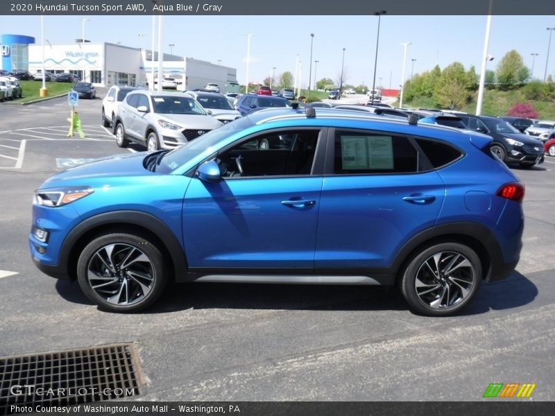 Aqua Blue / Gray 2020 Hyundai Tucson Sport AWD