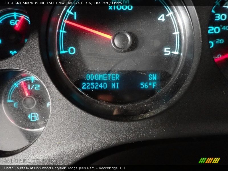 Fire Red / Ebony 2014 GMC Sierra 3500HD SLT Crew Cab 4x4 Dually