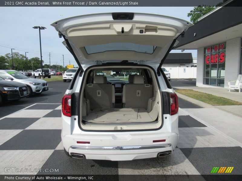 White Frost Tricoat / Dark Galvanized/Light Shale 2021 GMC Acadia Denali
