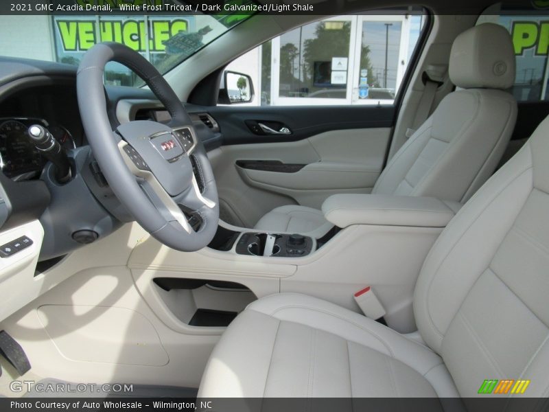 White Frost Tricoat / Dark Galvanized/Light Shale 2021 GMC Acadia Denali