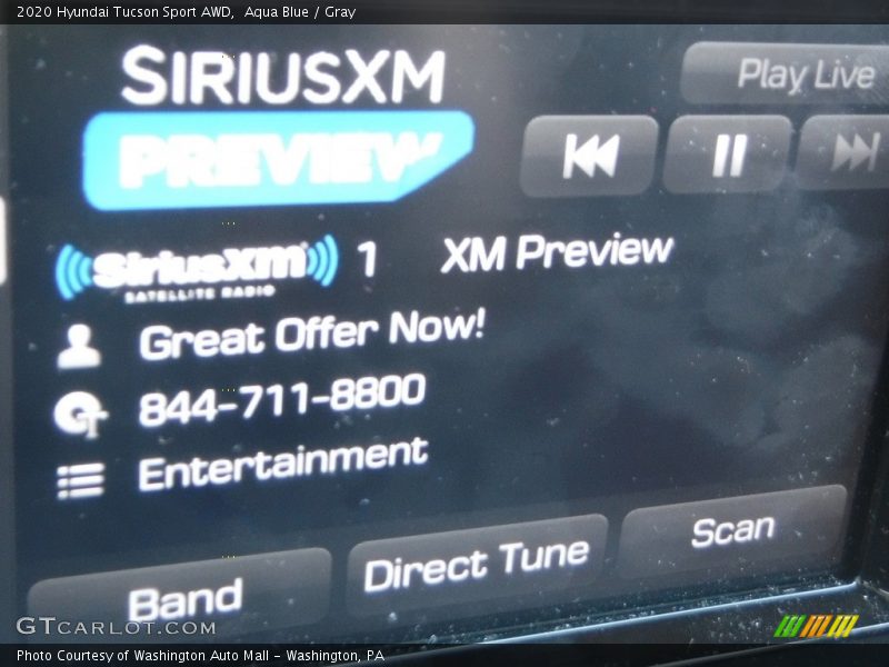 Aqua Blue / Gray 2020 Hyundai Tucson Sport AWD