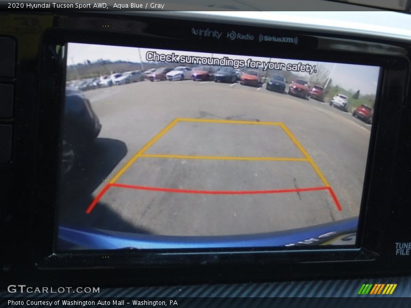 Aqua Blue / Gray 2020 Hyundai Tucson Sport AWD