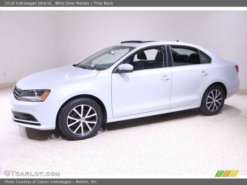 White Silver Metallic / Titan Black 2018 Volkswagen Jetta SE