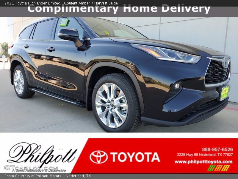 Opulent Amber / Harvest Beige 2021 Toyota Highlander Limited