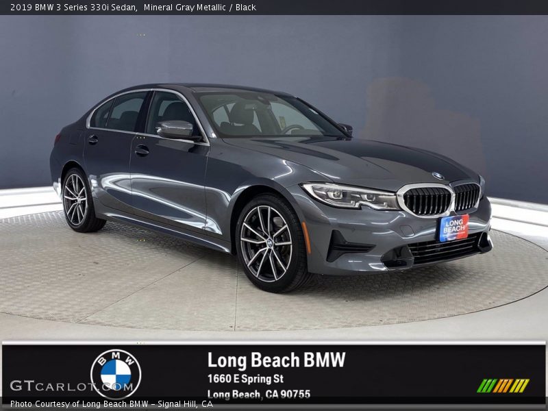 Mineral Gray Metallic / Black 2019 BMW 3 Series 330i Sedan