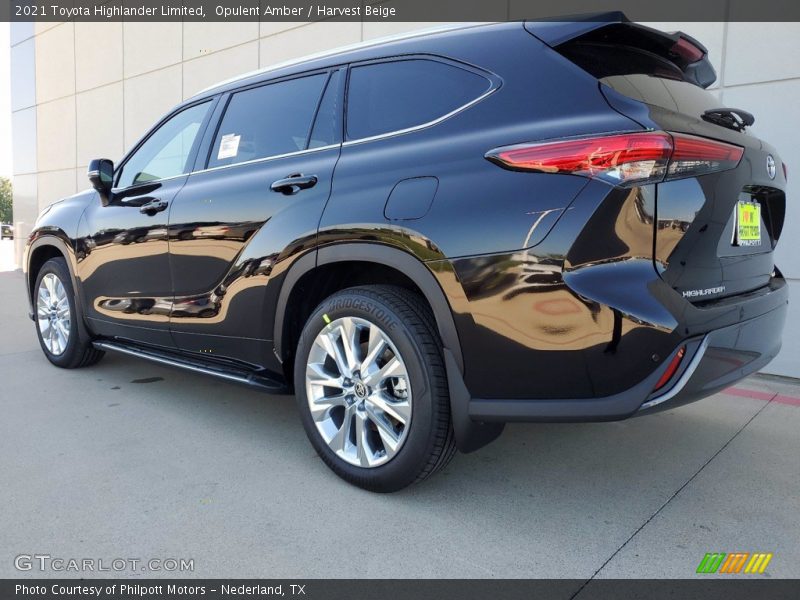 Opulent Amber / Harvest Beige 2021 Toyota Highlander Limited
