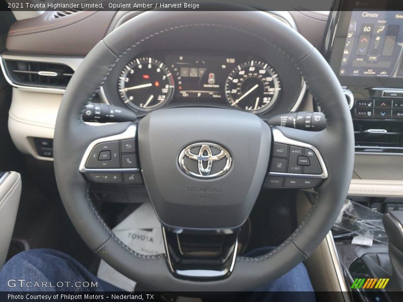 Opulent Amber / Harvest Beige 2021 Toyota Highlander Limited