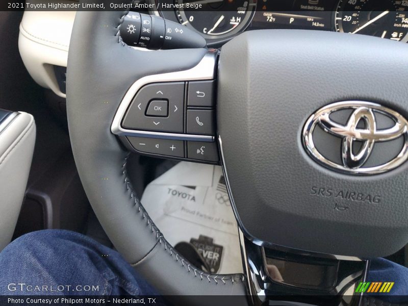 Opulent Amber / Harvest Beige 2021 Toyota Highlander Limited