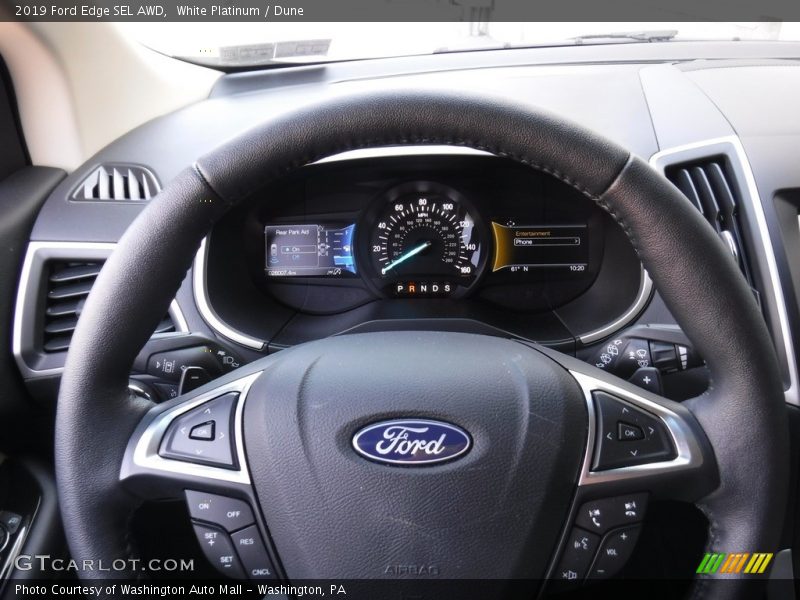White Platinum / Dune 2019 Ford Edge SEL AWD