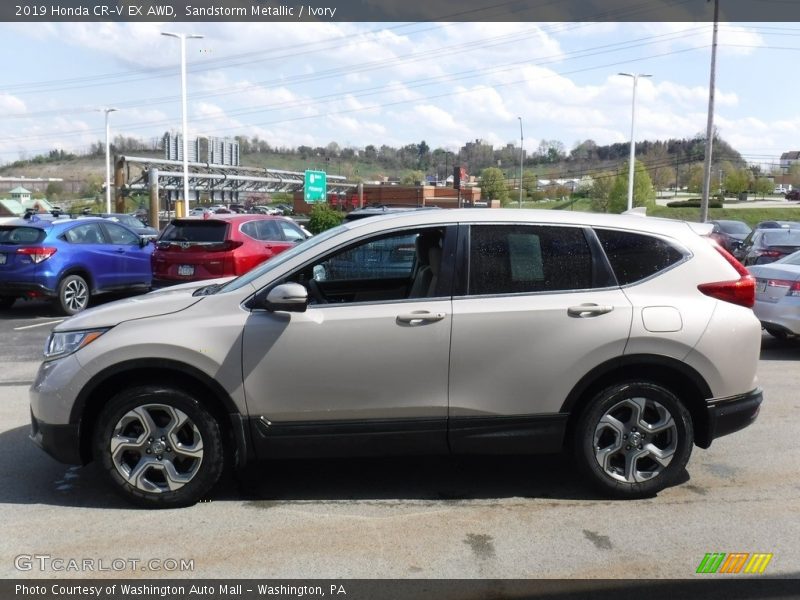 Sandstorm Metallic / Ivory 2019 Honda CR-V EX AWD