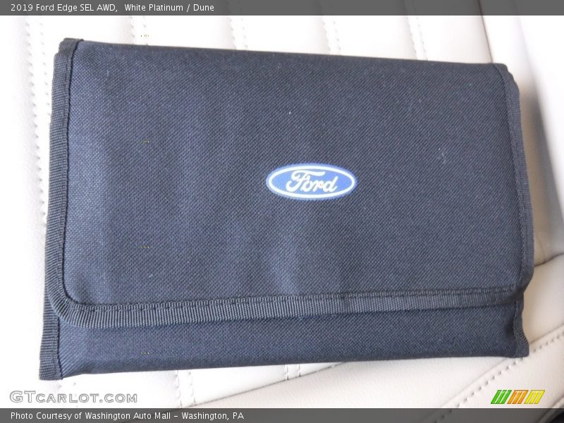White Platinum / Dune 2019 Ford Edge SEL AWD