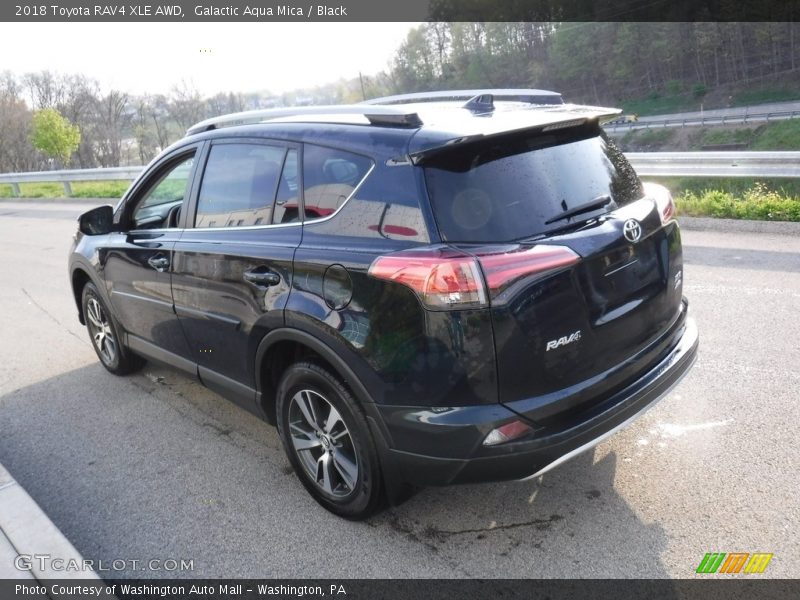 Galactic Aqua Mica / Black 2018 Toyota RAV4 XLE AWD