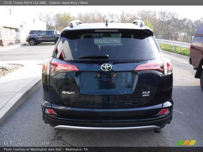 Galactic Aqua Mica / Black 2018 Toyota RAV4 XLE AWD