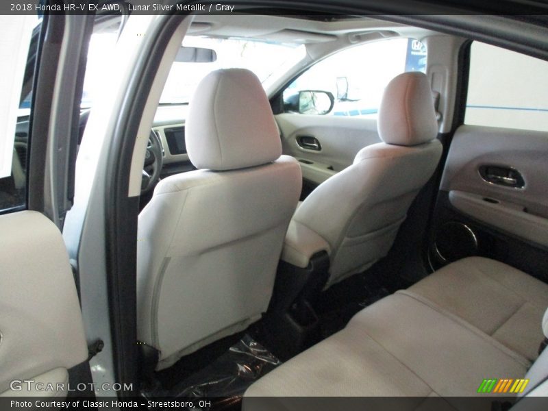 Lunar Silver Metallic / Gray 2018 Honda HR-V EX AWD