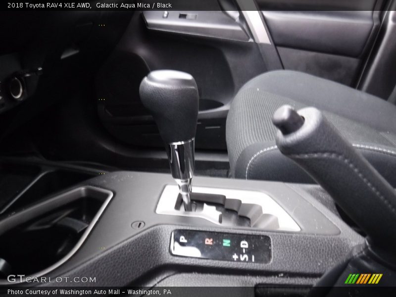 Galactic Aqua Mica / Black 2018 Toyota RAV4 XLE AWD